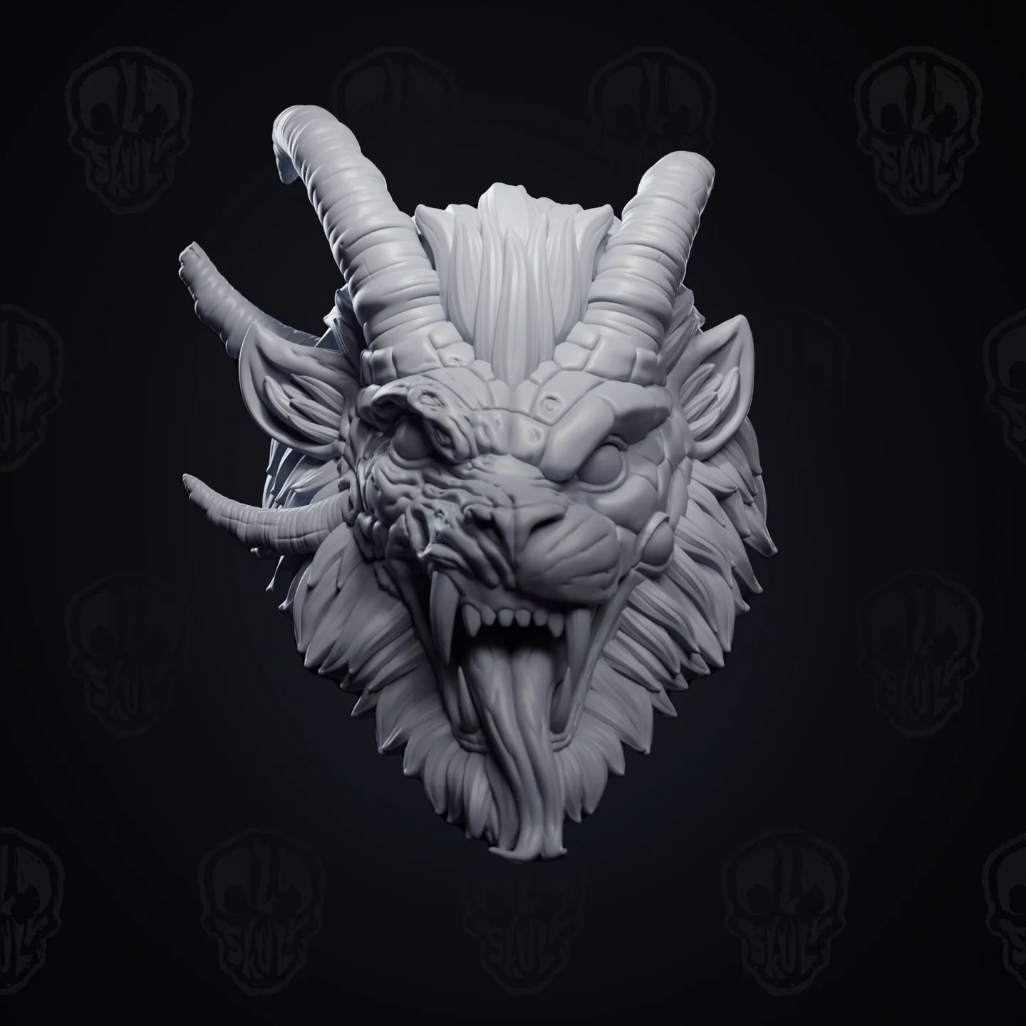 The Mutated Chimera Head (unpainted) (Copy)