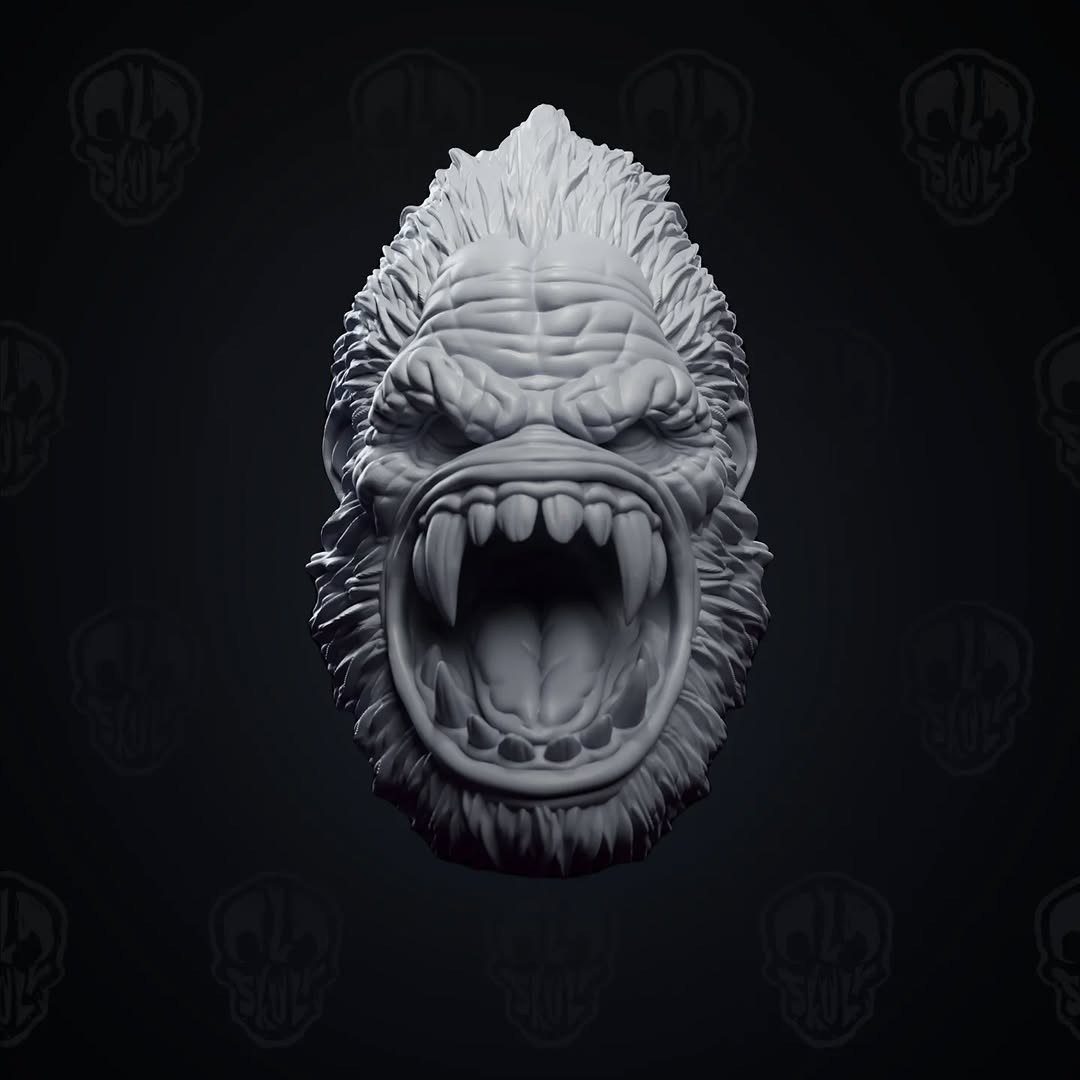 The Mutant Gorilla Head (unpainted)