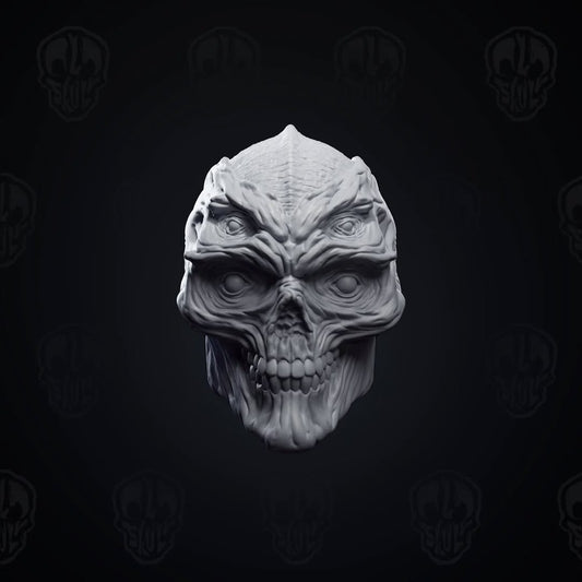 Velkhar, the necromancer head (unpainted)