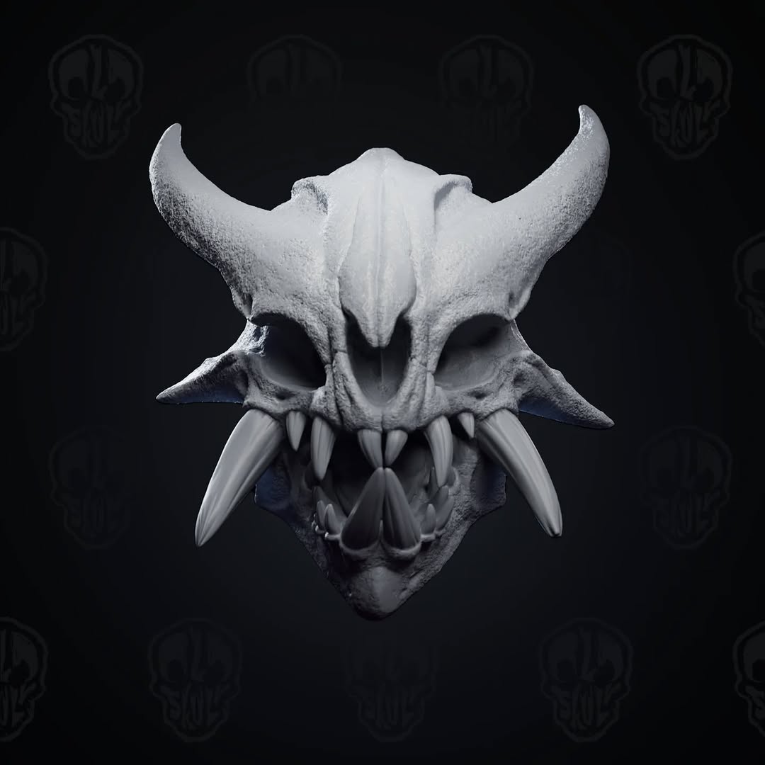 Osteophage Skull, monster head (unpainted)