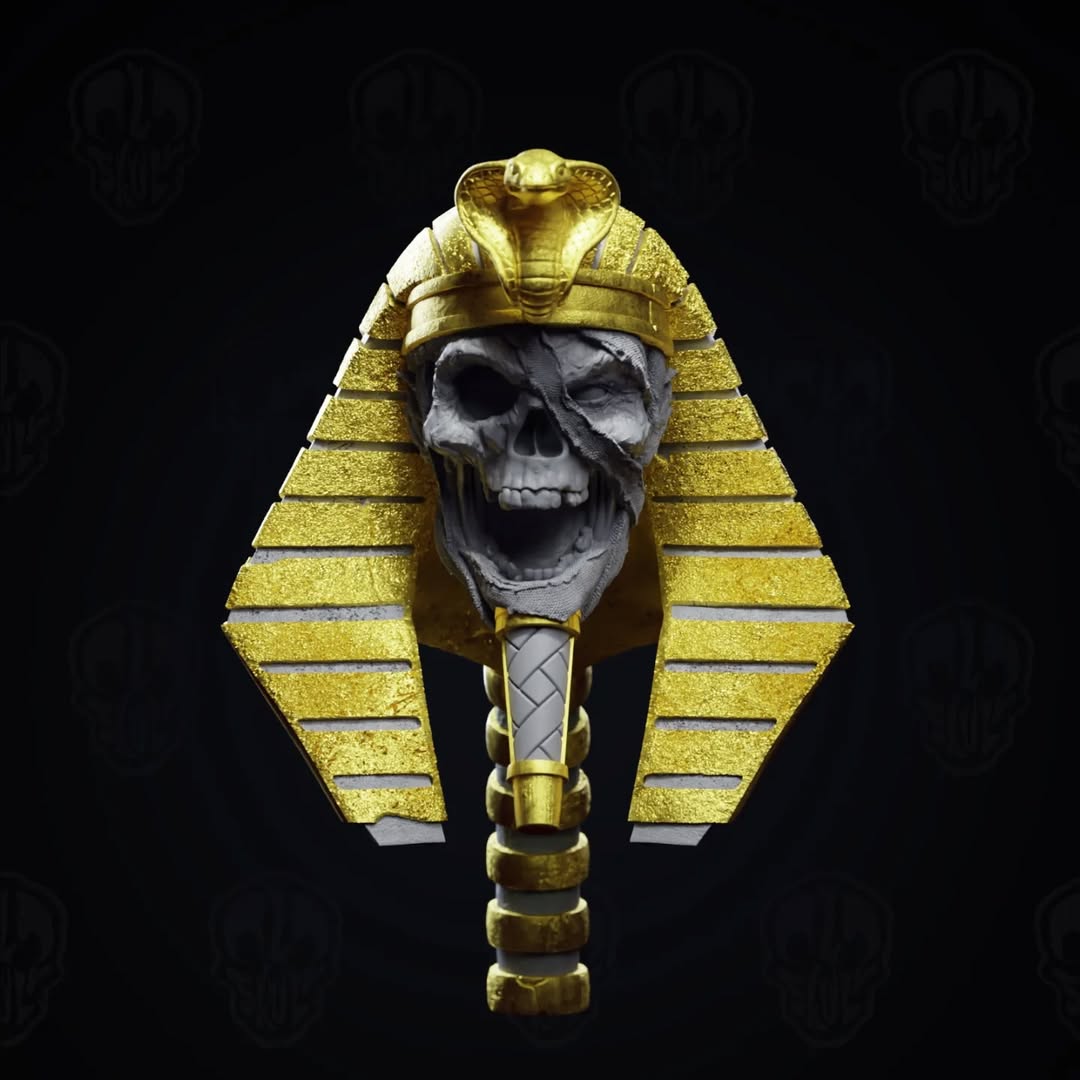 Pharoah Mummy head (unpainted)