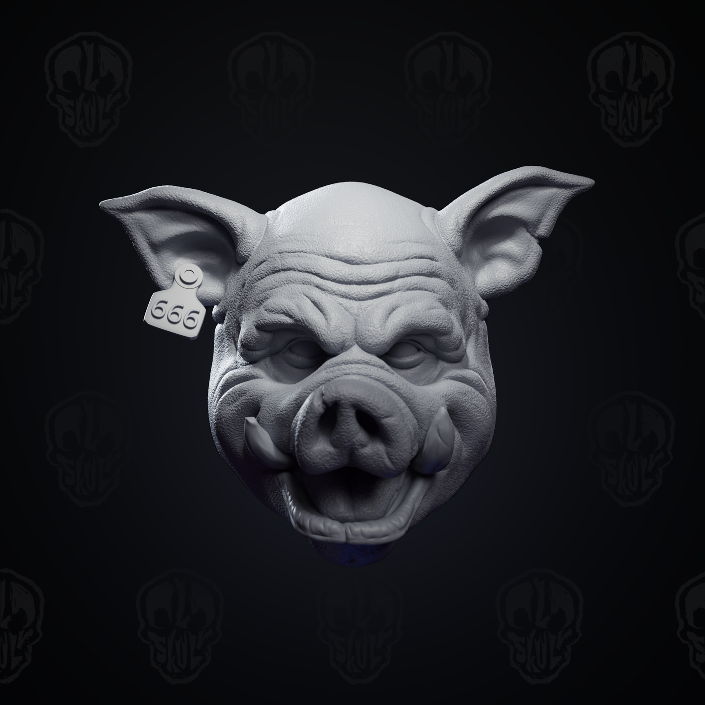 Gorehog the Pigface head (unpainted)