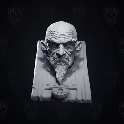 Barlow, the prisoner head with pillory (unpainted)