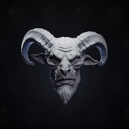 Fennick Fizzlehurn, the satyr head (unpainted)