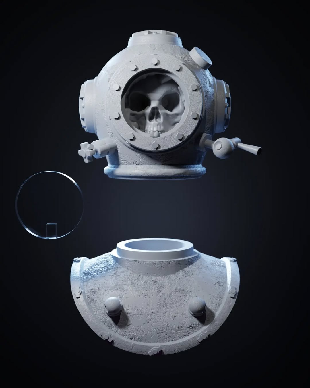 Brinejaw the Forlorn, diver head - Mythic Legions 1.0