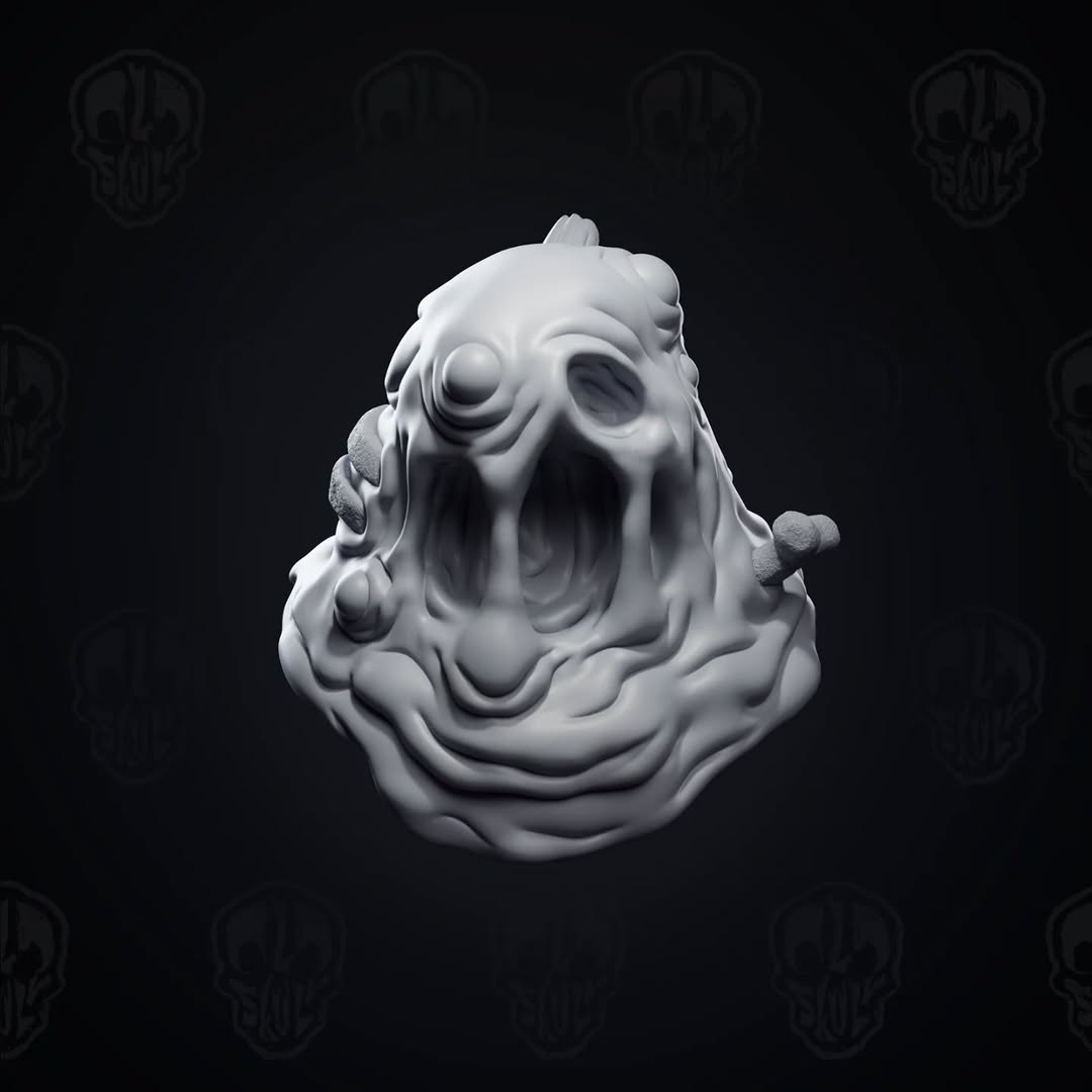 Gloamdrip the Eternal, slime head (unpainted)
