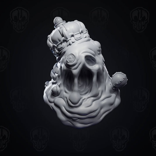 The Majestic Slimescourge, slime king head (unpainted)