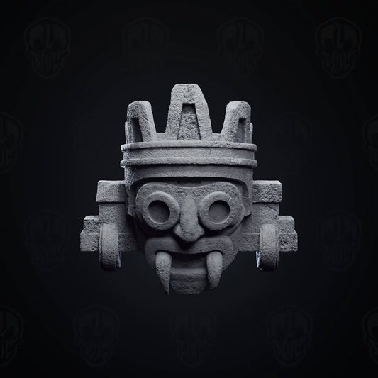 Metallic Teal Transparent Tlaloc head - Mythic Legions 1.0