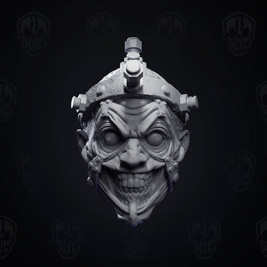 Malcolm Rourke v2, the tortured soul in helmet head (unpainted)