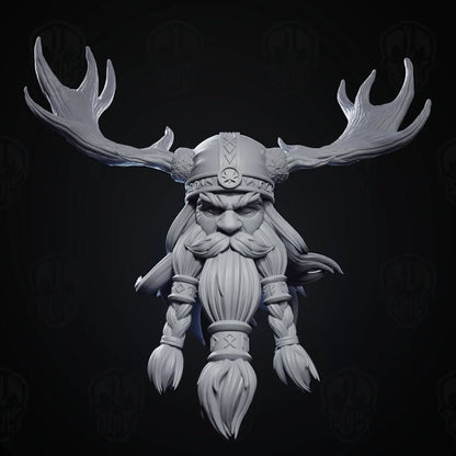 Viking Santa Head (unpainted)