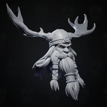 Viking Santa Head (unpainted)