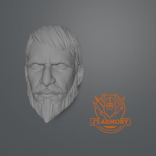 Voltar (No helmet) inspired head - 1/12 scale