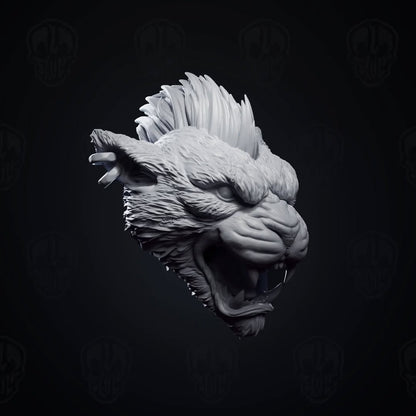 Tepeyollotl, Jaguar God of Aztec Mythology head - Mythic legions 1.0