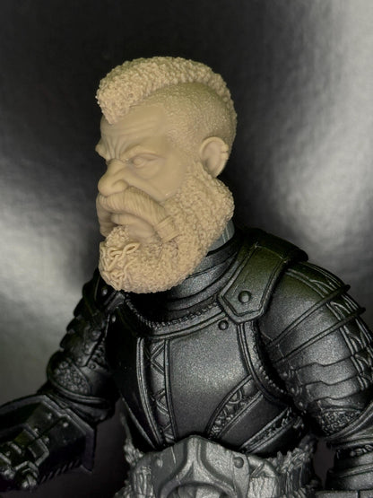 Brekkan Runebeard, Dwarf head - Mythic Legions 1.0