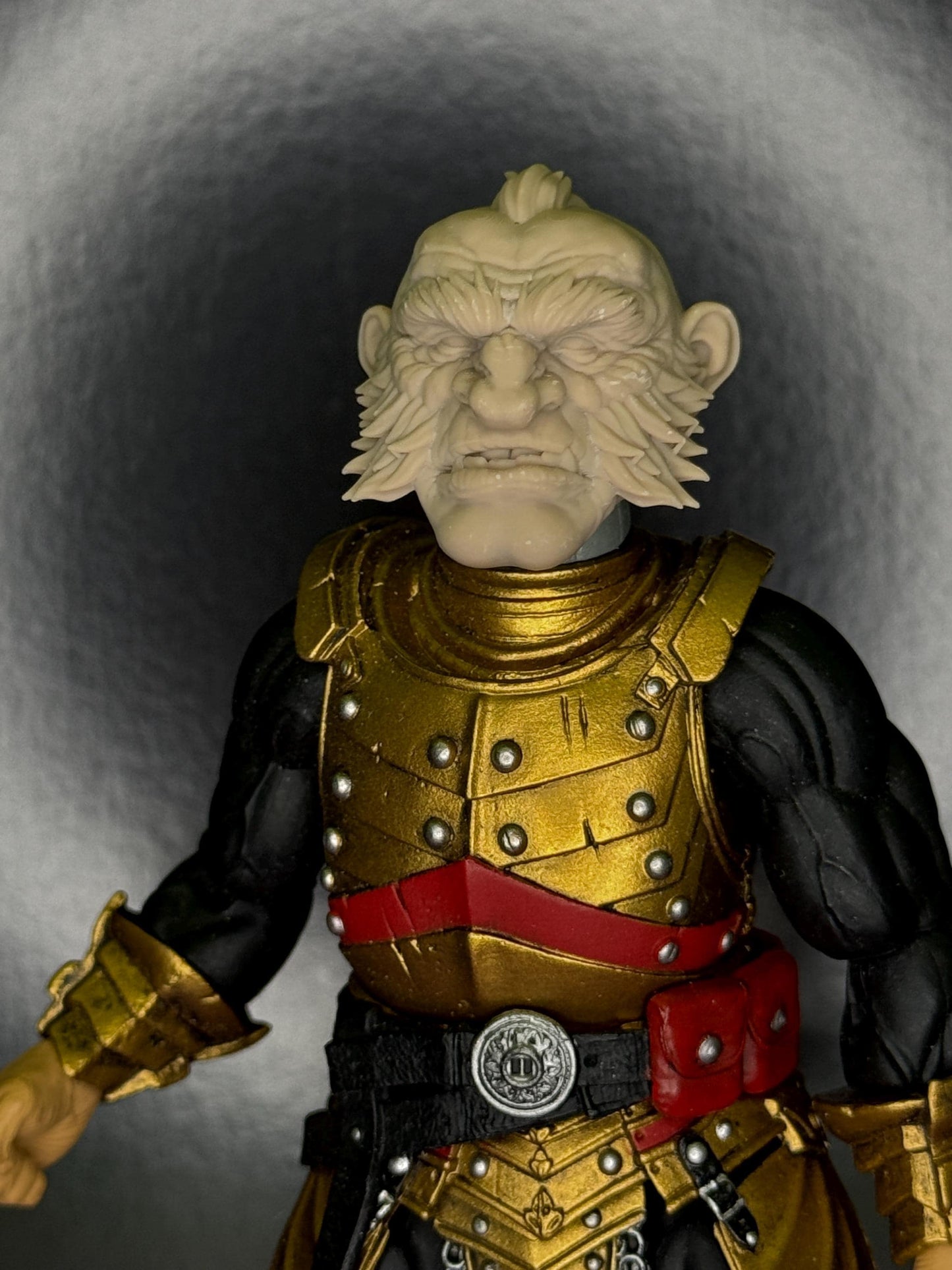 Braldun Emberforge, Dwarf head - Mythic Legions 1.0 scale