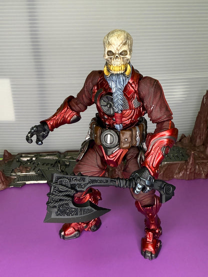 Painted Kragok the Twisted orc skull head – Mythic Legions 1.0