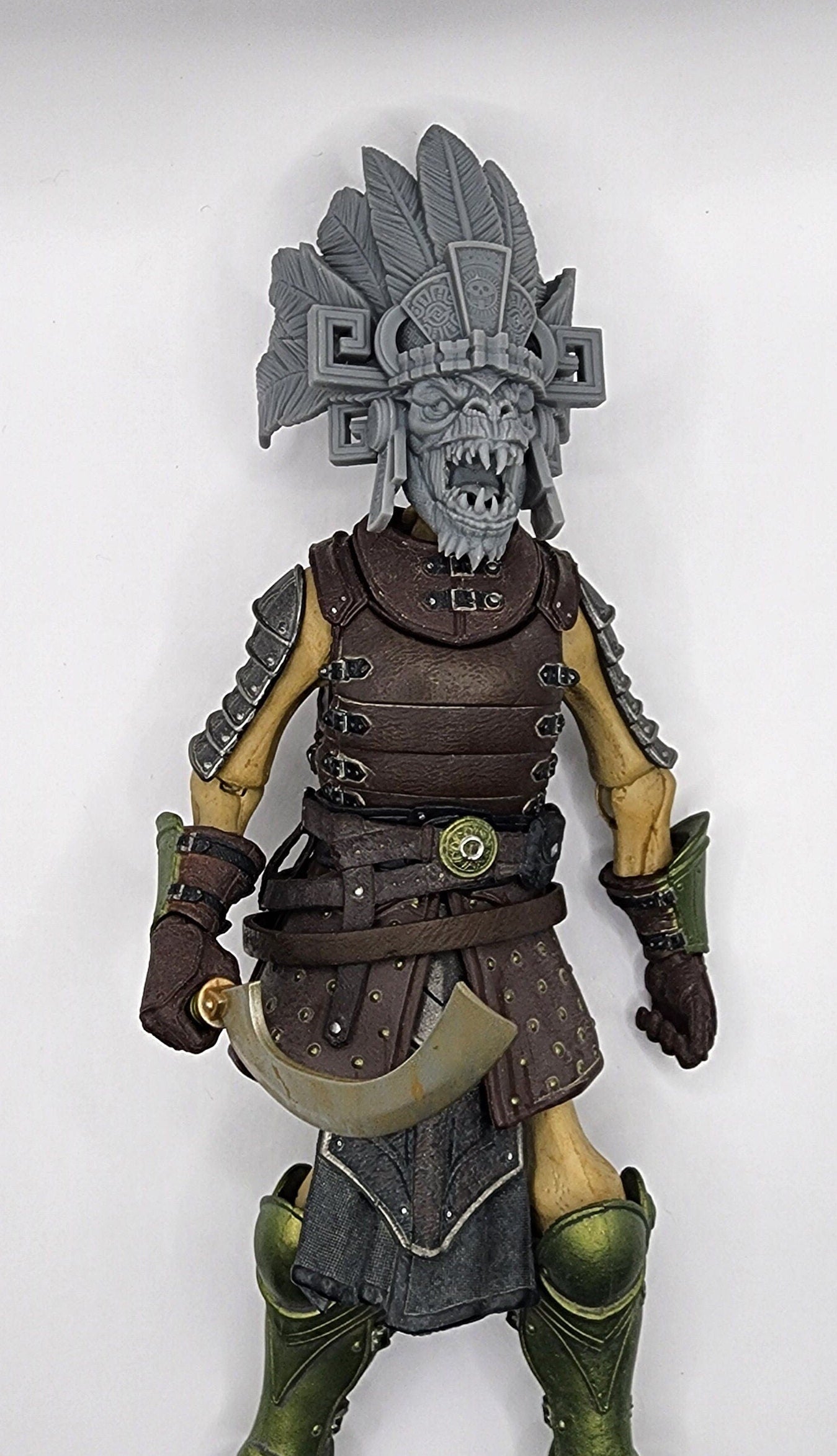 Iztli Stonefang, the Aztec Reptile head - Mythic Legions 1.0 scale