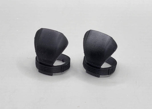 Black armored shoulder pads - 1/12 scale
