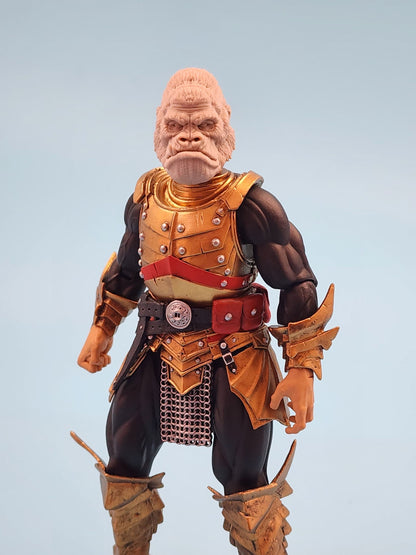 Tarvok, gorilla head - Mythic Legions 1.0 scale