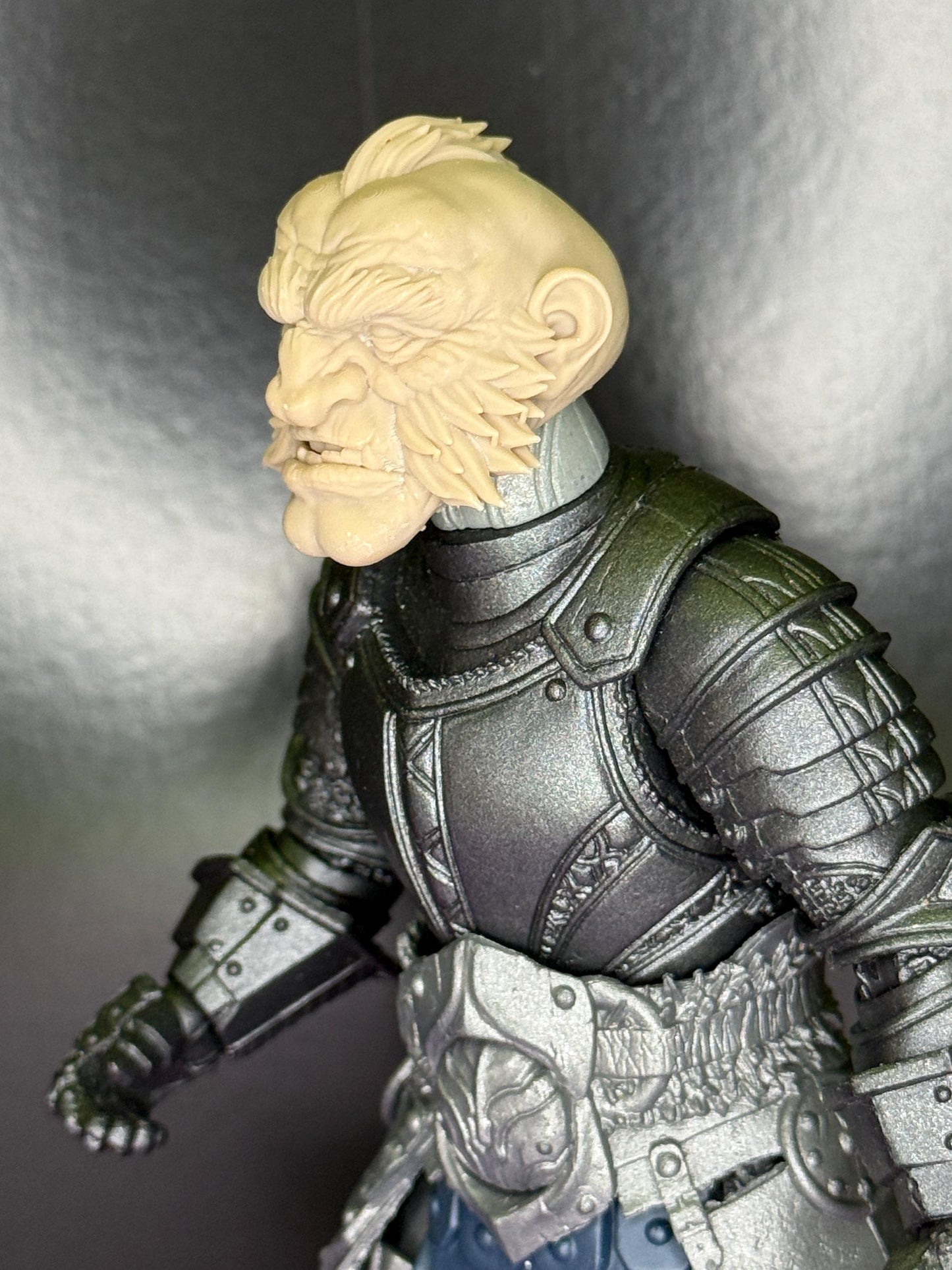 Braldun Emberforge, Dwarf head - Mythic Legions 1.0 scale