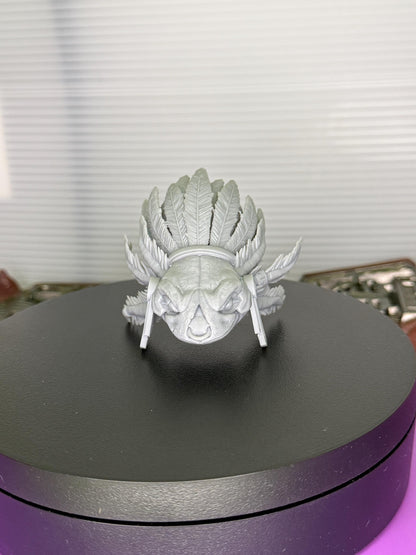 Nalix Cenoteborn, axolotl warrior head - Mythic Legions 1.0