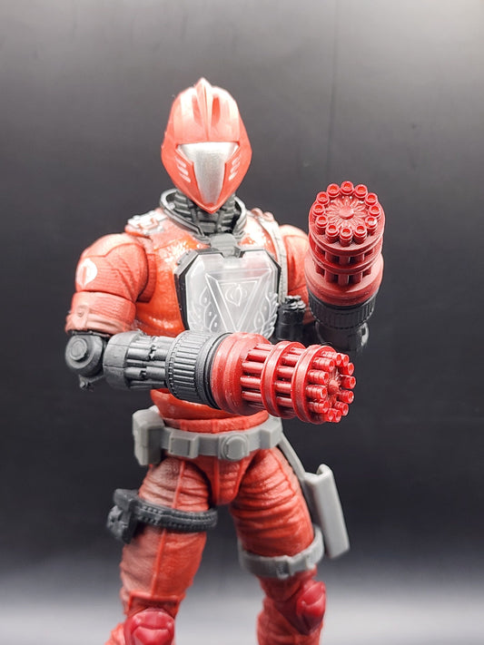 Crimson AND Python Patrol BAT attachments (gatling, sickle, sword, m249) - 1/12 scale BAT Attachment