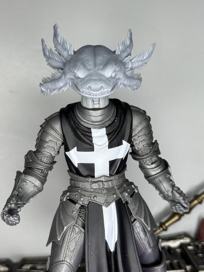 Caeloth, Warden of the Hidden Pools, Axolotl head - Mythic Legions 1.0