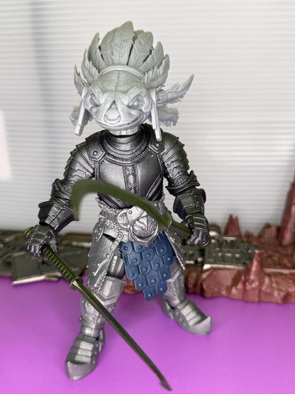 Nalix Cenoteborn, axolotl warrior head - Mythic Legions 1.0