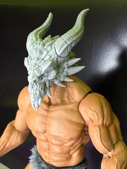 Koruzan the Dragon, head and horns - Mythic Legions Ogre