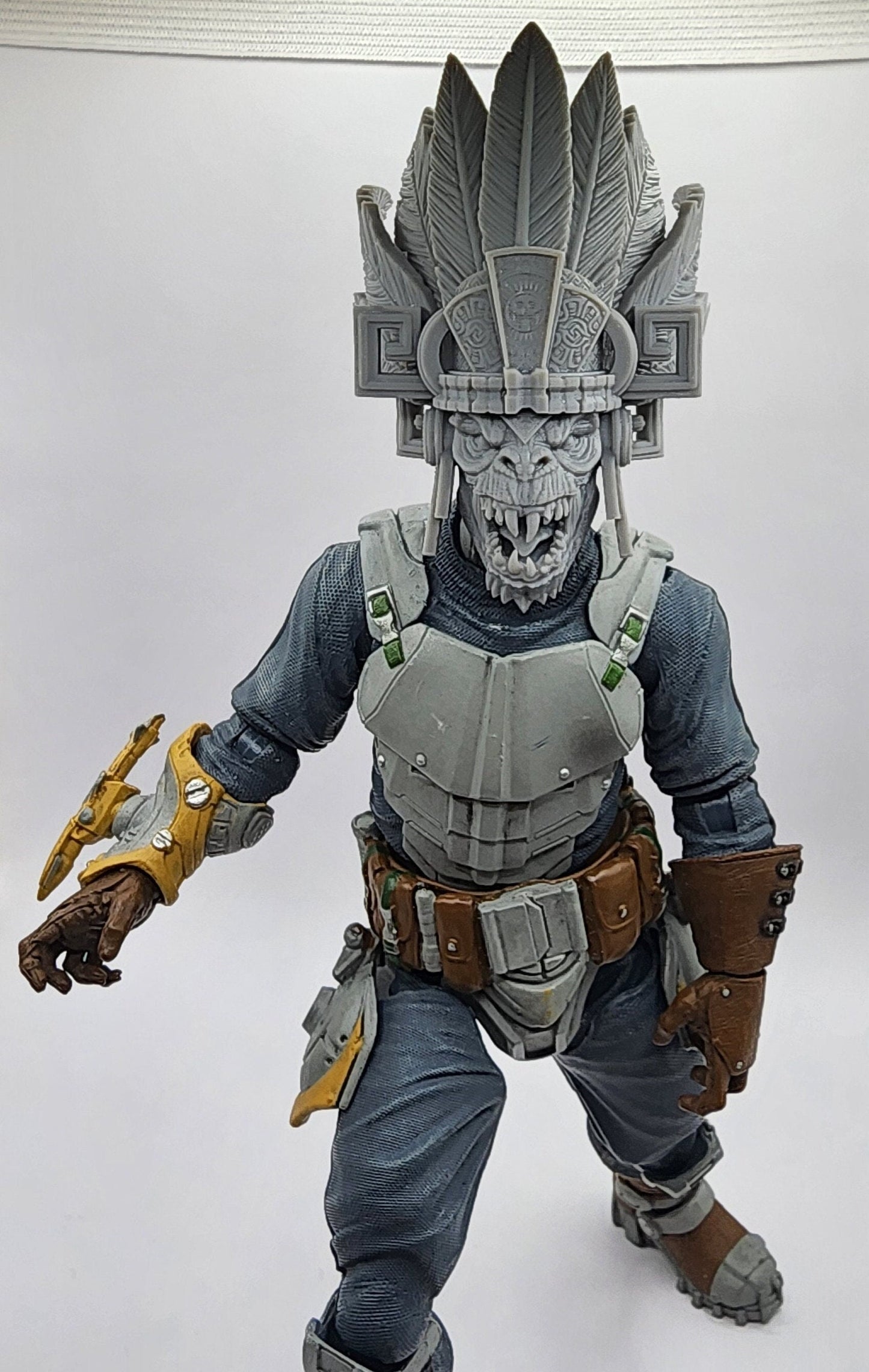 Iztli Stonefang, the Aztec Reptile head - Mythic Legions 1.0 scale