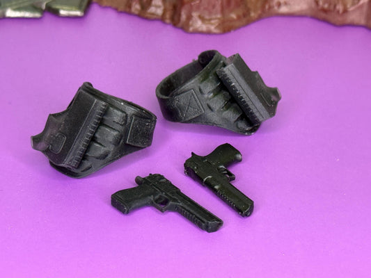 Heavy Leg Holsters with Twin Desert Eagles -  1/12 scale