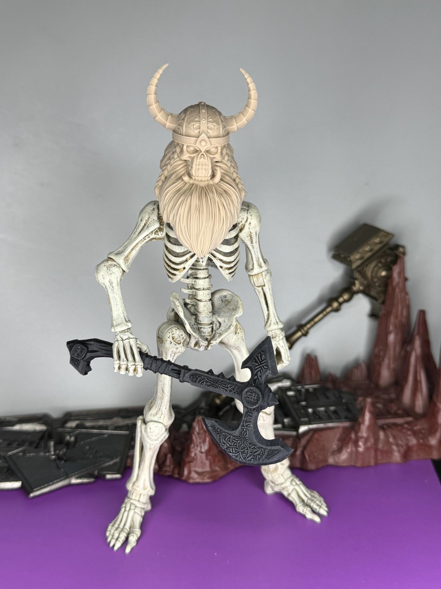 Kraggar Foulbite, orc skull head - Mythic legions 1.0 scale