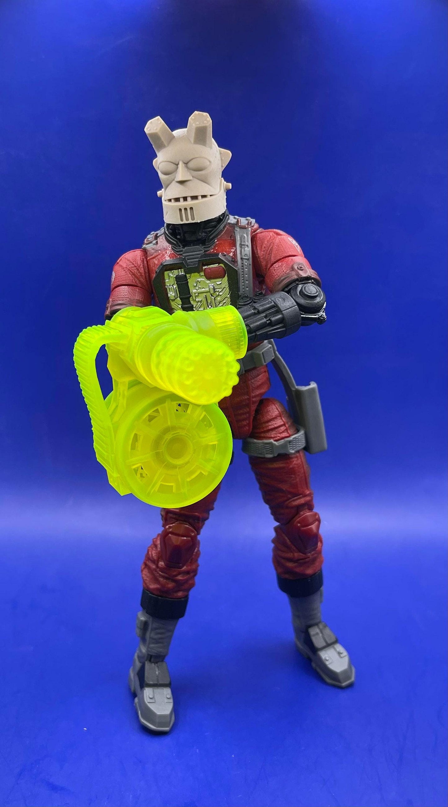Bat Blaster Gatling Gun (multiple colors) - 1/12 scale GI Joe classified BAT Attachment