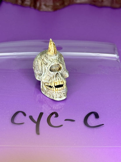 Hand Painted cyclops skull Monokor the Watcher head - Mythic Legions 1.0 scale