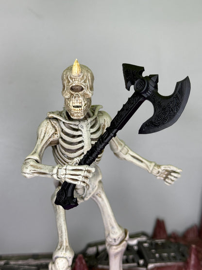 Hand Painted cyclops skull Monokor the Watcher head - Mythic Legions 1.0 scale