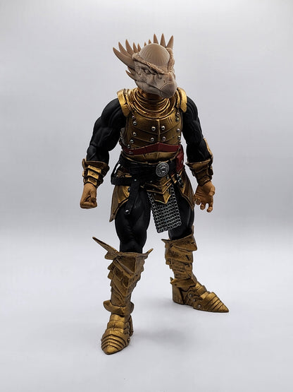 Spikebrow the pachycephalosaurius head – Mythic Legions 1.0 scale