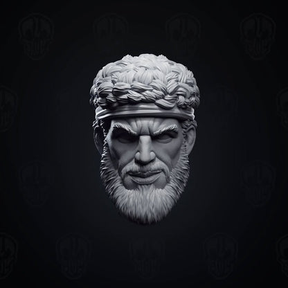 Heracles, ancient greek demi-god head (unpainted)