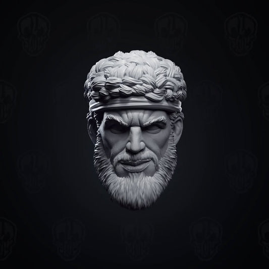 Heracles, ancient greek demi-god head (unpainted)