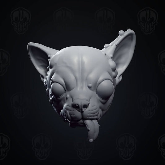 The Mutant Chihuahua Head (unpainted)