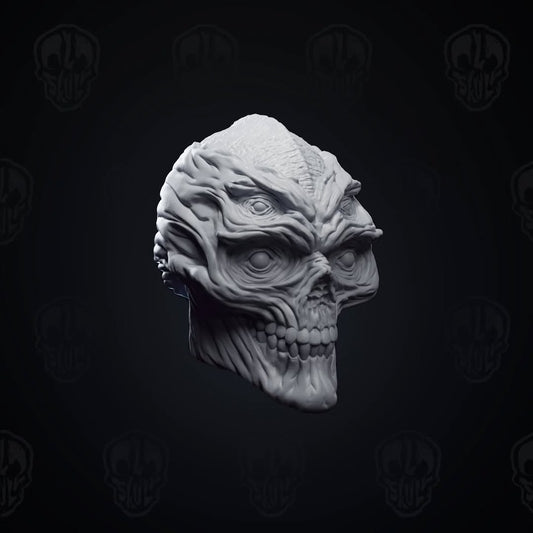 Velkhar, the necromancer head (unpainted)