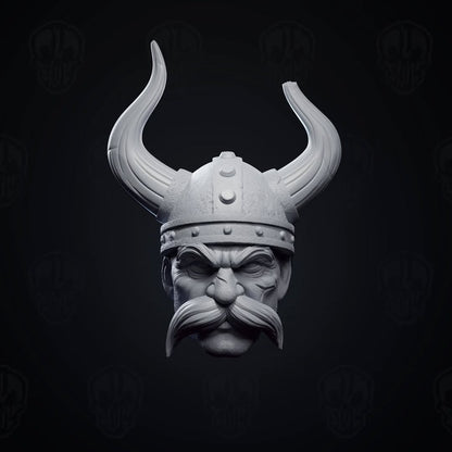 Olaf the Class, viking head (unpainted)