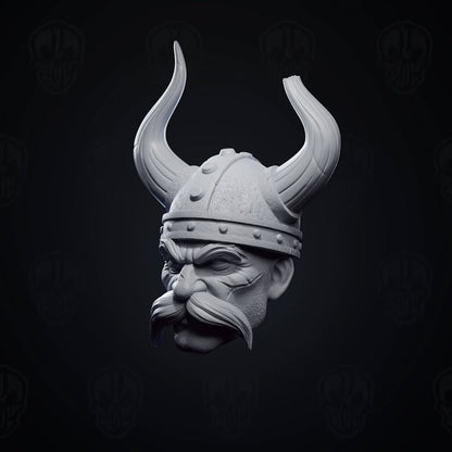 Olaf the Class, viking head (unpainted)