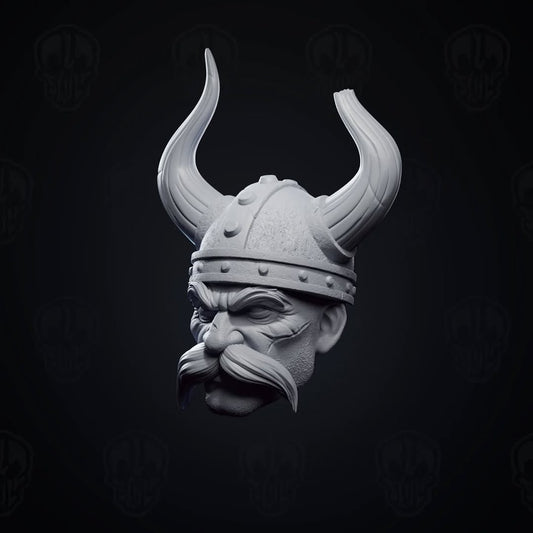 Olaf the Class, viking head (unpainted)