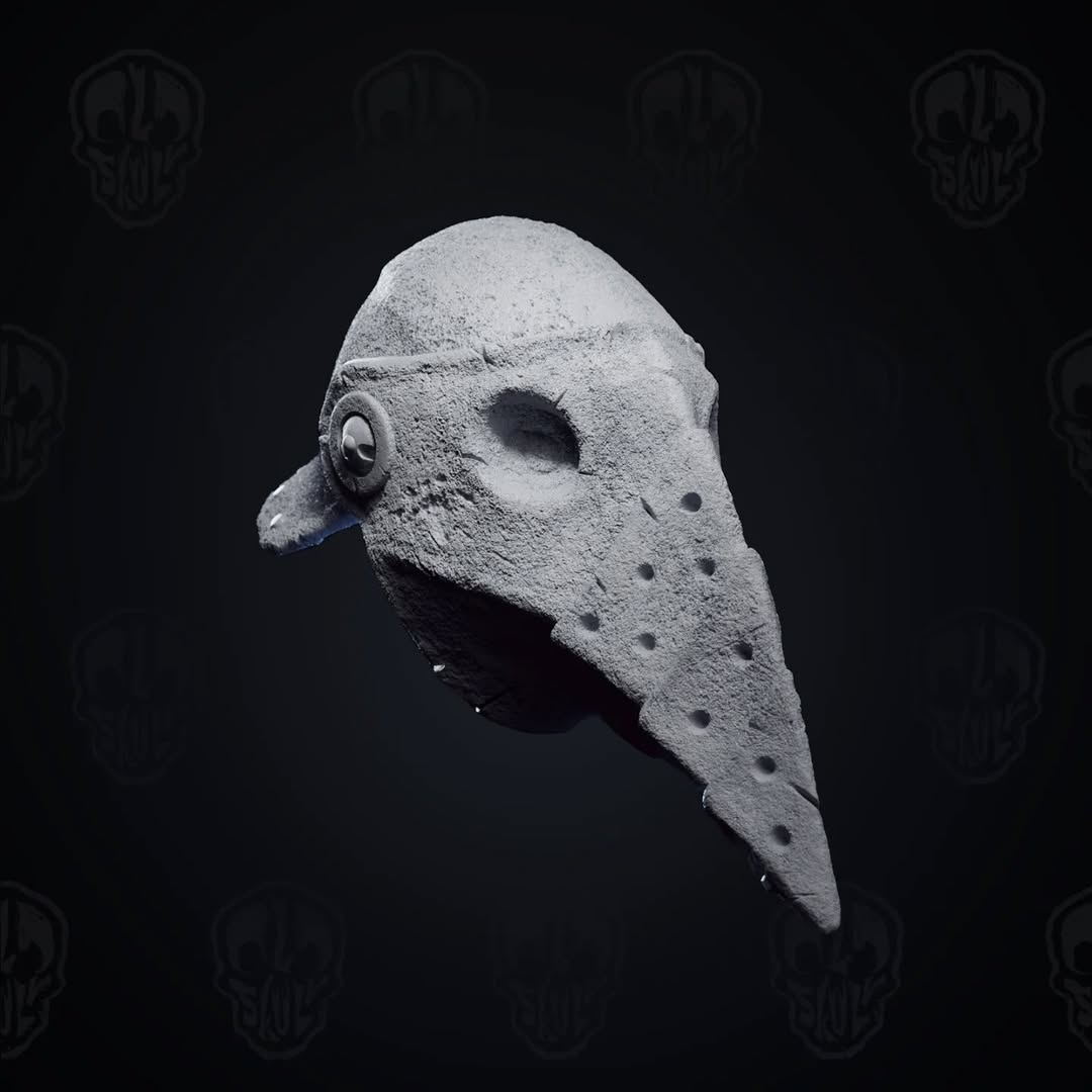 Lord Foulbrand, plague knight head (unpainted)