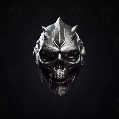 The Necroskull of the Forge Curse, skull knight head (unpainted)