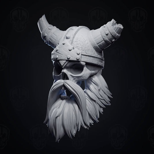 Eirikr the Restless, undead viking head (unpainted)