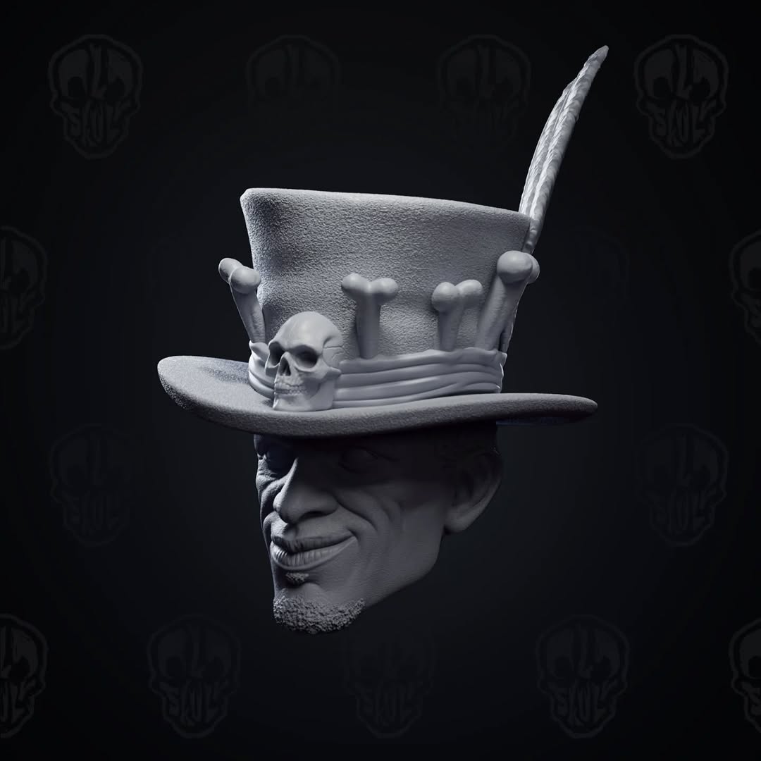 Papa Zakael, voodoo witchdoctor head (unpainted)