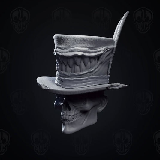 Papa Zakael v2, voodoo skull priest head (unpainted)