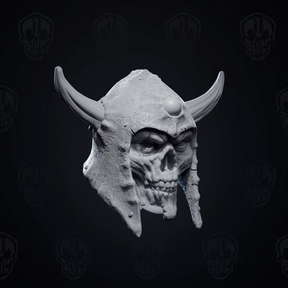 The Rotting Horde, zombie knight head (unpainted)